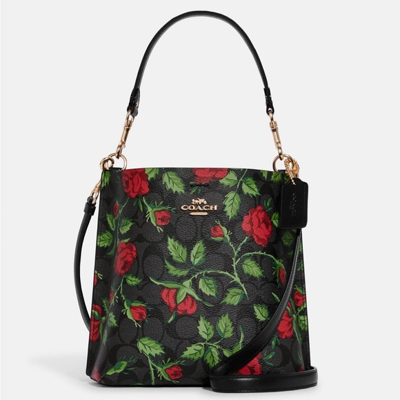 COACH Mollie Bucket Crossbody Bag Fairytale Rose - Picture 12 of 13